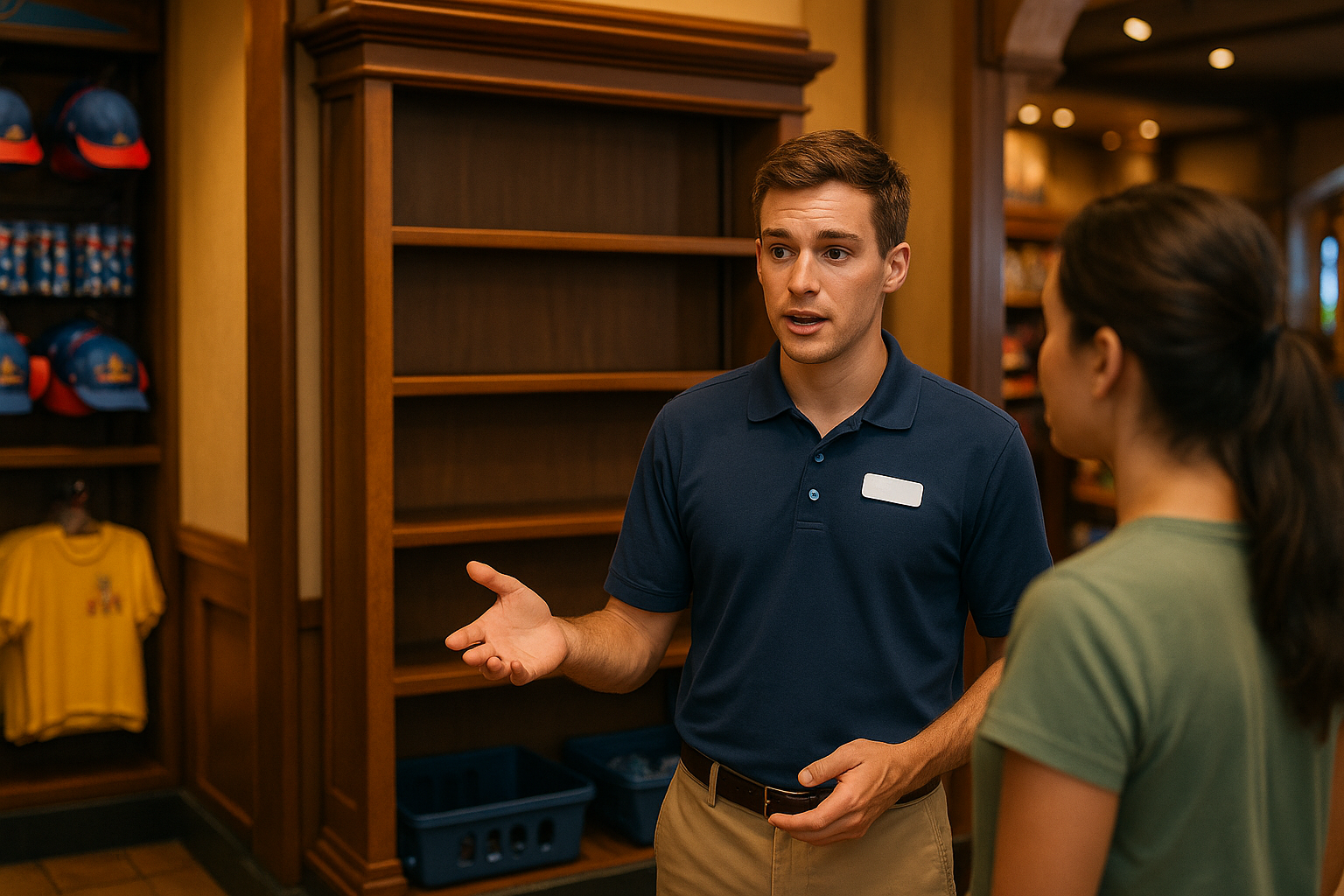 Recovering Retail Stock During Peak Park Days When Shelves Empty