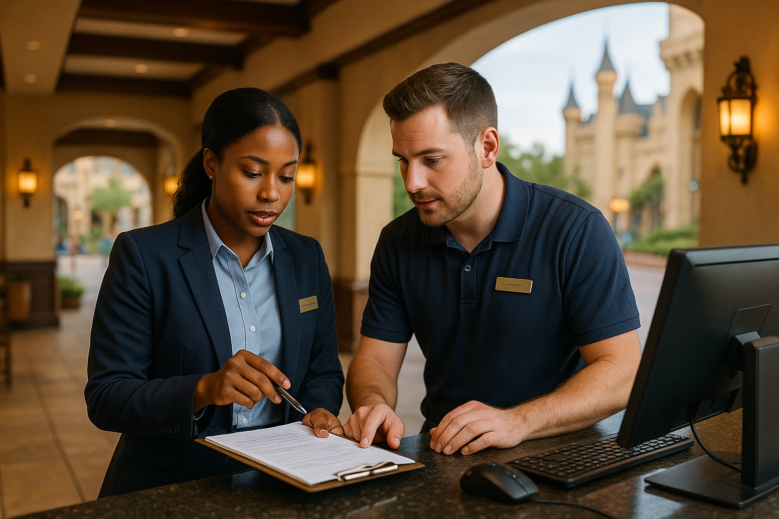 The Handoff Behind a Smooth Theme Park Hotel Check-In